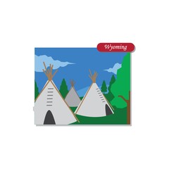 Sticker - Wyoming state map