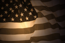 Flag USA As A Patriotic Background