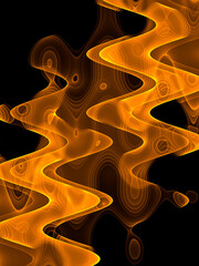 Wall Mural - yellow abstract graphic elements. dynamic colored shapes and lines. banners and templates with flowi
