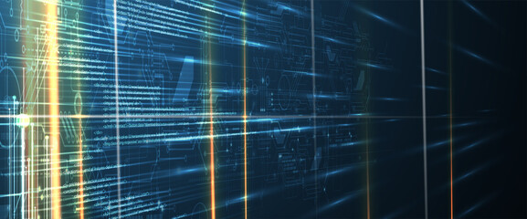 Software development abstract technology code and script background