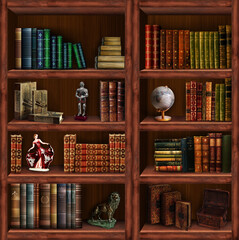 Wall Mural - Bookcase, bookshelf	
