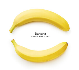 Fresh ripe banana isolated