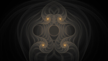 Wall Mural - abstract symmetric fractal graphic