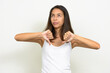 © Ranta Images - Portrait of stressed multi ethnic woman giving thumbs down