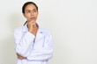© Ranta Images - Portrait of beautiful multi ethnic woman doctor thinking