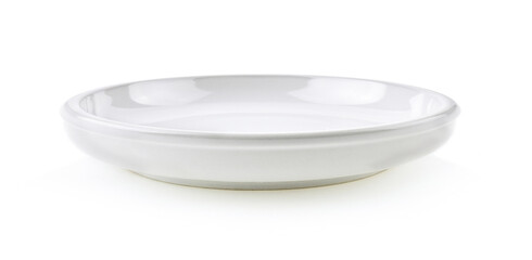 Wall Mural - White bowl on white background