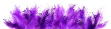 Fototapeta Kuchnia - bright purple lilac holi paint color powder festival explosion isolated white background. industrial print concept background