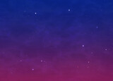 Fototapeta  - Night purple-blue sky with stars, 3d render