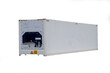 Refrigerated container Cut white background