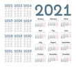 © tashechka - Simple calendar 2021 - 2033 on white background. Vector illustration