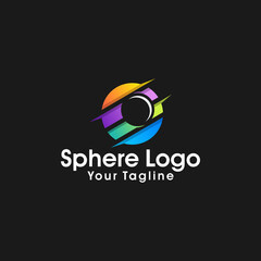 Canvas Print - Sphere Circle abstract Corporate vector logo design
