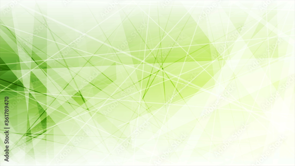 Green abstract low poly shapes tech background Stock Illustration ...