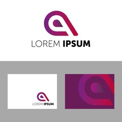 Wall Mural - Branding Identity Corporate vector logo A design.