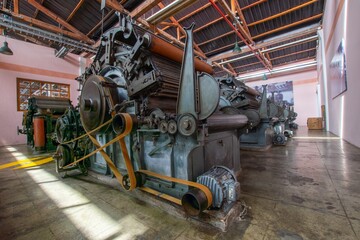 Sticker - Steam engine in a factory