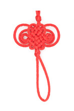 Red Magic Chinese Knot Isolated On White Background