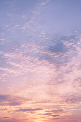 dramatic cloudy pastel colored sunset sky