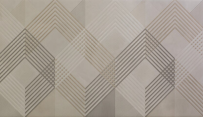 ceramic tile with abstract mosaic geometric pattern
