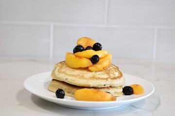 Pancakes with fresh fruit