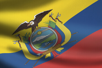 Ecuador flag waving