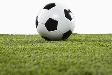  Soccer ball on a playing field