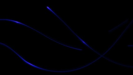 Wall Mural - Motion light effect with curve trail, Glowing shiny lines, Abstract light speed motion