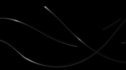 Wall Mural - Motion light effect with curve trail, Glowing shiny lines, Abstract light speed motion