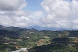 Fototapeta Do pokoju - Top view of mountain village 