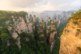 Fototapeta Desenie - Asian tourist attraction, traveling in China Zhangjiajie National Forest Park.
