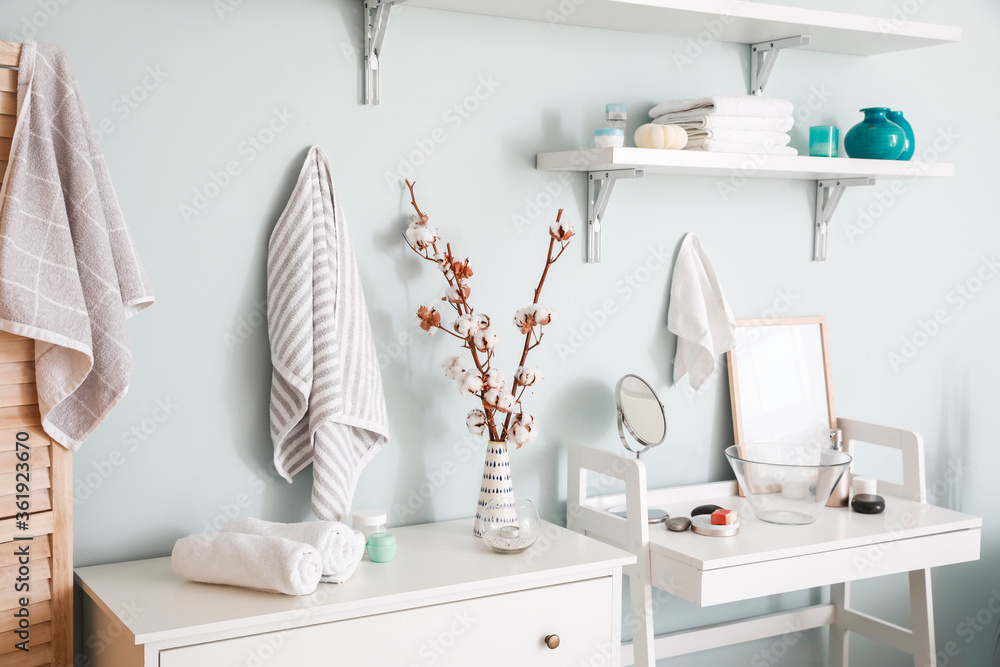 Stylish interior of modern bathroom