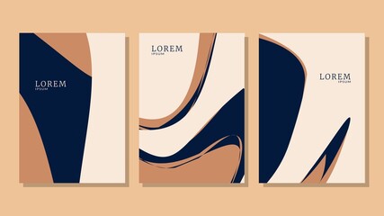 Wall Mural - 
Abstract trendy pastel universal artistic templates. Good for cover, invitation, banner.vector design