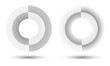 Radial lines in circle form, logo icon