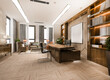 © dit26978 - 3d rendering luxury business meeting and working room in executive office