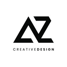 Modern Letter AZ Logo Design