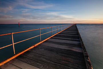 Poster - Rye Pier at Sunrise in Australia