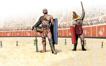 Ancient Rome - Fight Between Gladiators