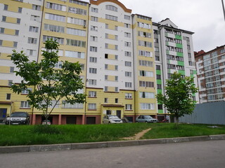 Canvas Print - modern residential building