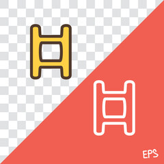 Sticker - Linear vector icon of film