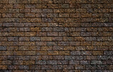 Fototapeta Desenie - Presenting the newly designed old brick wall surface as background, uneven and rough texture pattern for designing, adding pictures and text.