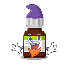 Canvas Print - An adorable cartoon design of antibiotic bottle as an Elf fairytale character