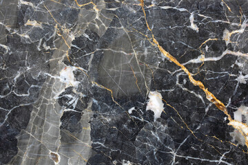Wall Mural - Dark gray marble texture(Gold Russia), detailed structure of marble in natural patterned for background and design.