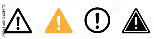 Photographie Caution warning signs