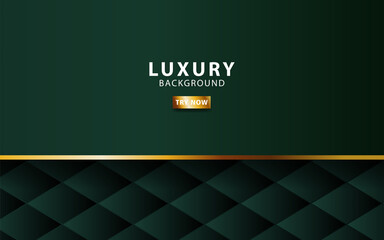 Wall Mural - luxury premium gold and green vector background banner design with golden line.