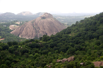 Wall Mural - Green and Rocky Hills, Ramanagara