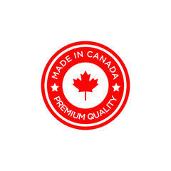 Wall Mural - Emblem logo of Made in Canada product design