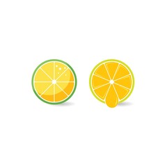 Wall Mural - Orange fruit logo