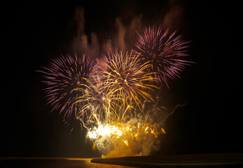 Fireworks on the occasion of Bahrain National Day, December 15, 2