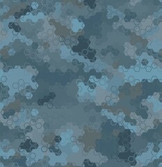 Texture military camouflage seamless pattern. Abstract army vector illustration