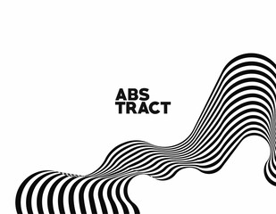 Wall Mural - abstract line art banner and poster with space of your text, vector illustration design.