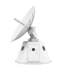 Wall Mural - Satellite Dish Antenna Isolated