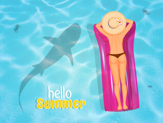 Wall Mural - hello summer card